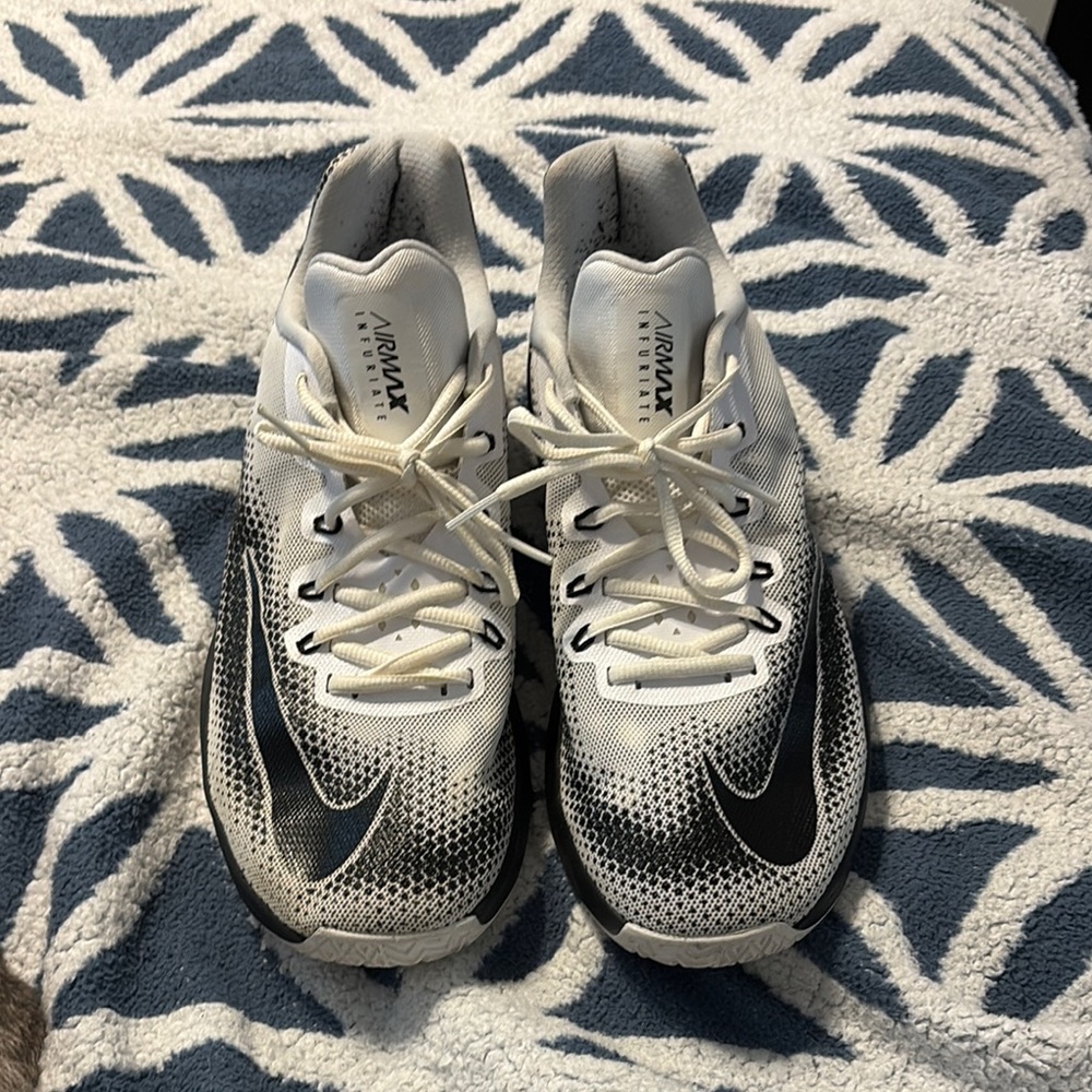 Nike Air Max Infuriate White and Black Sneakers